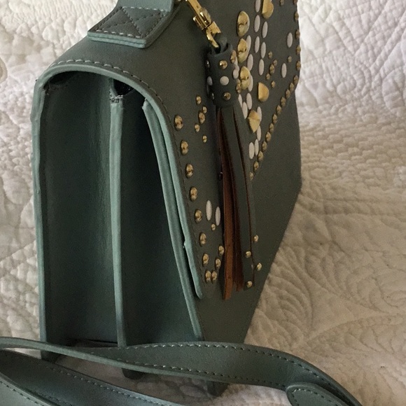 Steve Madden studs tassel shoulder crossbody bag - Picture 5 of 12